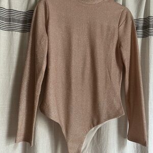 Shimmering Long Sleeve Bodysuit